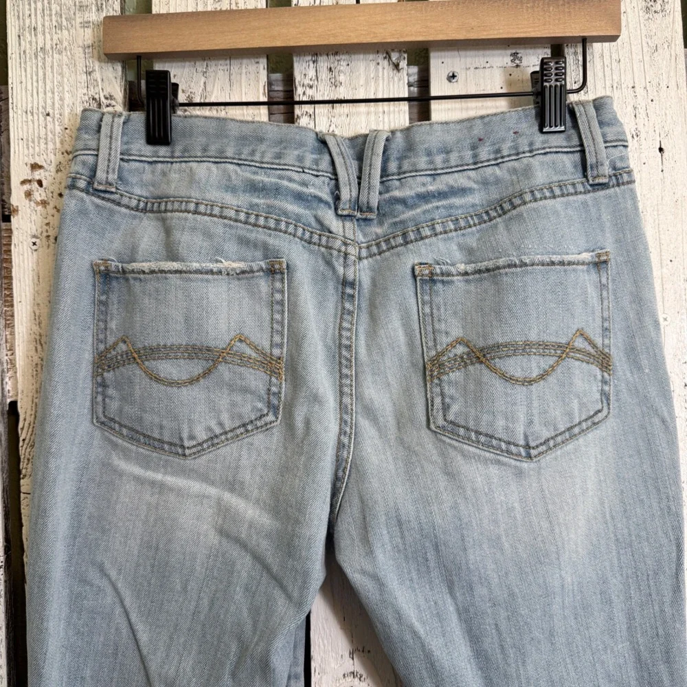 Mossimo Supply Co Bootcut Jeans Women 7 Low Rise Y2K Light Wash 31x32 - Picture 10 of 11